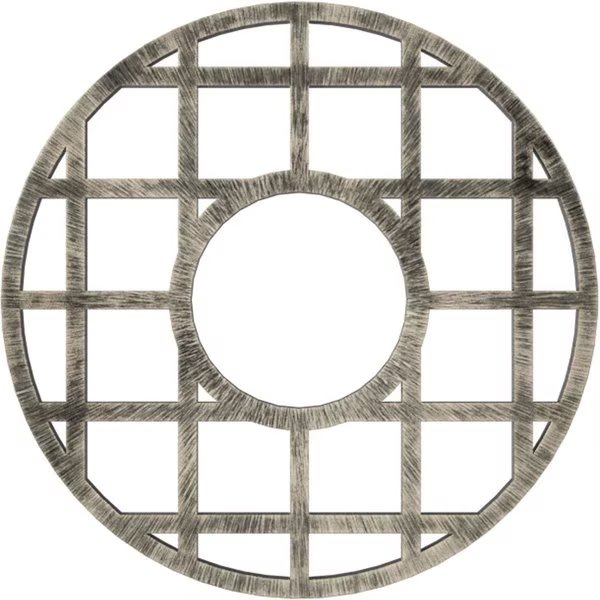 O'Neal Architectural Grade PVC Pierced Ceiling Medallion, Antiqued Warm Silver, 22